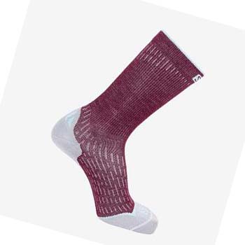 Salomon ULTRA CREW Zokni Női Piros | HU 3519GSO